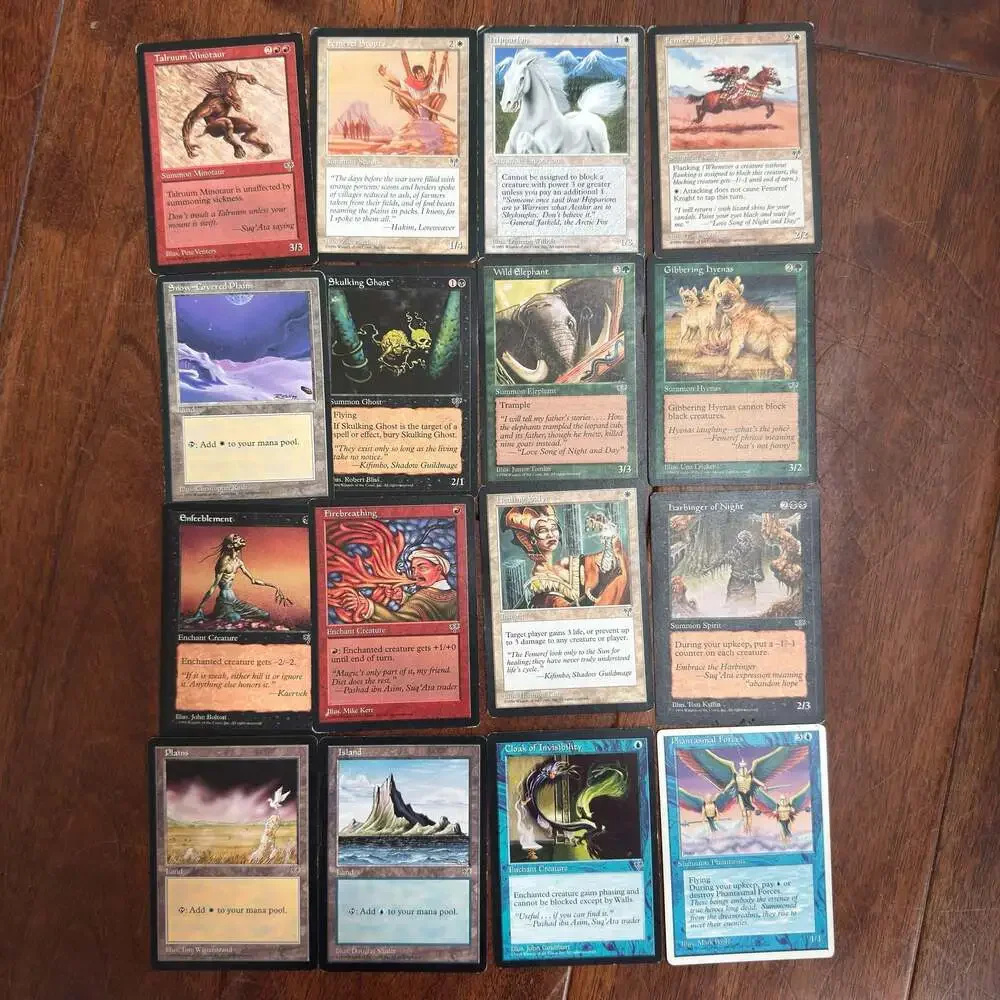 Vintage Magic: The Gathering Mirage 1996 Card Collection Lot of 150